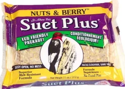 Suet Cakes Plus Nuts & Berry Blend Suet Cakes Wild Bird Food - Nuts/Berry - 11 Oz
