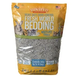 Sunseed Fresh World Bedding - Multi-Pet Formula - 975 cu in - Pack of 3