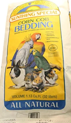 Sunseed Natural Corn Cob Bedding & Litter - 1 cu ft