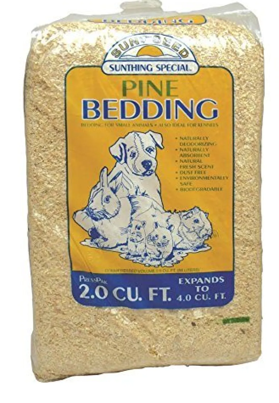 Sunseed Northern White Pine Bedding - 4 cu ft