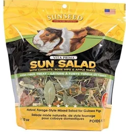 Sunseed Sun Salad Guinea Pig Foraging Treat - 10 oz - Pack of 6