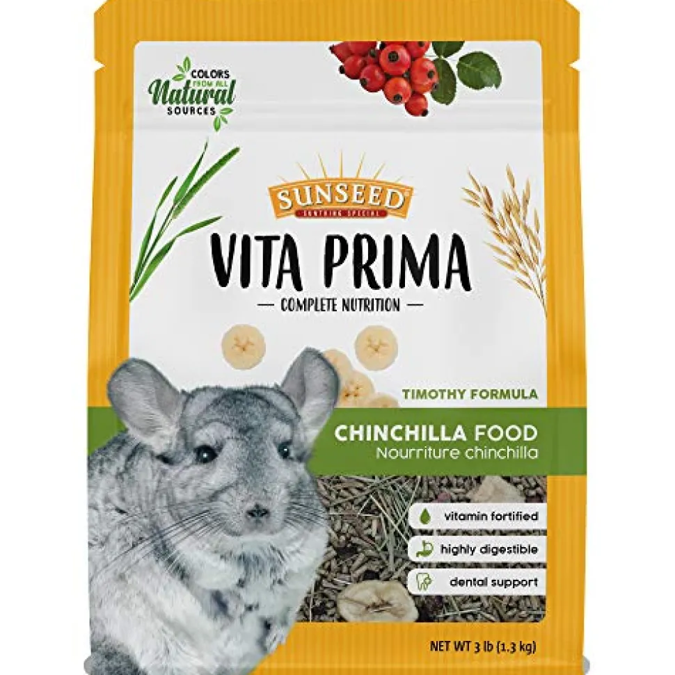 Sunseed Vita Prima - Chinchilla Food - 3 lb - Pack of 6