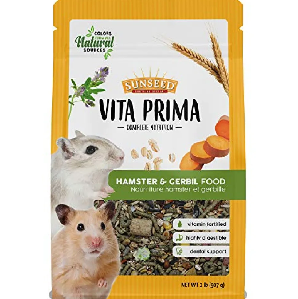 Sunseed Vita Prima - Hamster and Gerbil Food - 2 lb - Pack of 6
