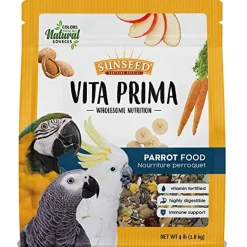 Sunseed Vita Prima - Safflower Formula Small Parrot Food - 3 lb - Pack of 6