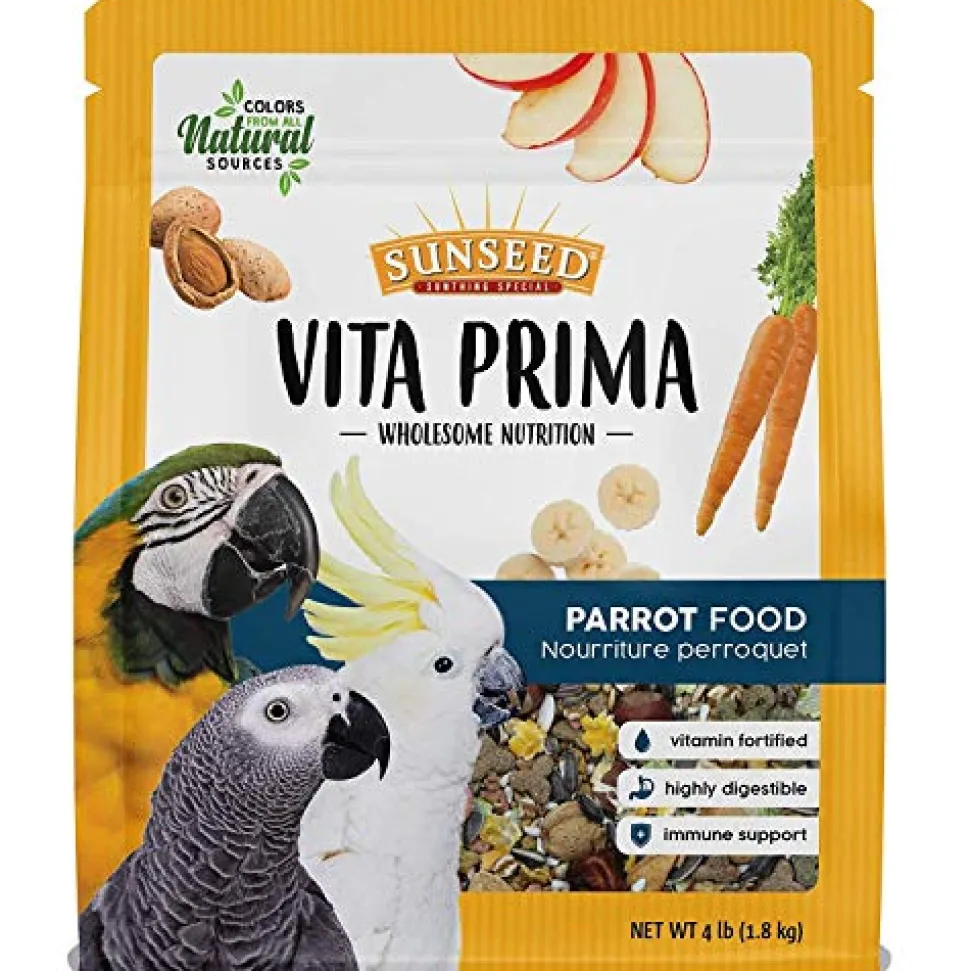 Sunseed Vita Prima - Safflower Formula Small Parrot Food - 3 lb - Pack of 6