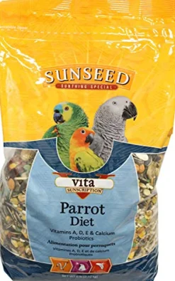 Sunseed Vita Sunscription Parrot Diet - 6 lb - Pack of 4