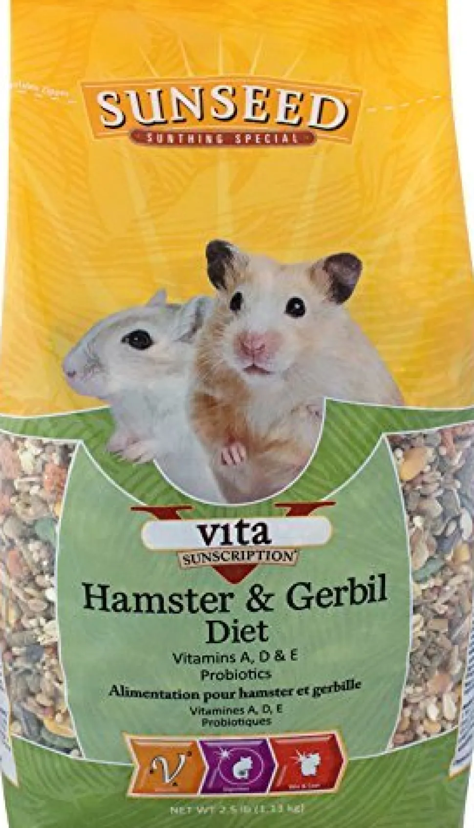Sunseed Vita Sunscription Hamster & Gerbil Diet - 2.5 lb - Pack of 6