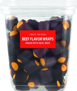 Sunshine Mills Beef Flavor Wraps Bulk Natural Dog Treats - 20 oz - Case of 6