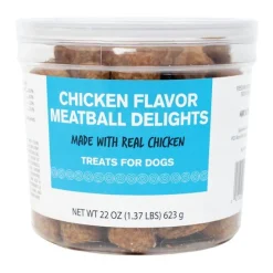 Sunshine Mills Chicken Flavored Meatballs Natural Dog Treats - 20 lb Bag