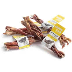 Supercan Braided Pork Pizzle Natural Dog Treats - 6 Inch - 200 Count