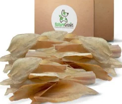Supercan Cow Ears Natural Dog Treats - 50 Count