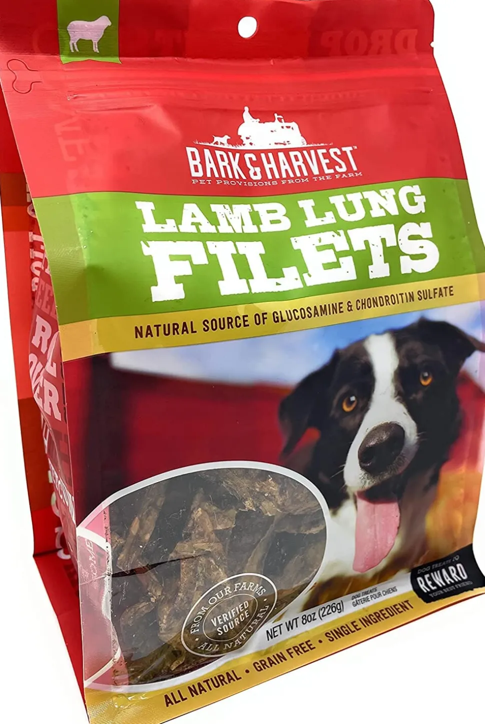 Superior Farms Lamb Lung Freeze-Dried Natural Dog Chews - 8 lbs