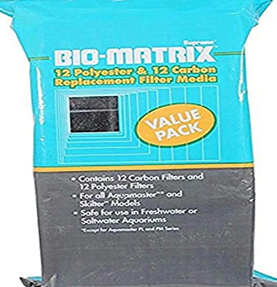 Supreme Bio-Matrix Carbon & Polyester Filter Pads - 12 pk