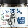 Suzie's CBD Treats CBD Bites for Cats Chicken & Tuna 0.5 mg Cat Biscuits - 80 ct Jar