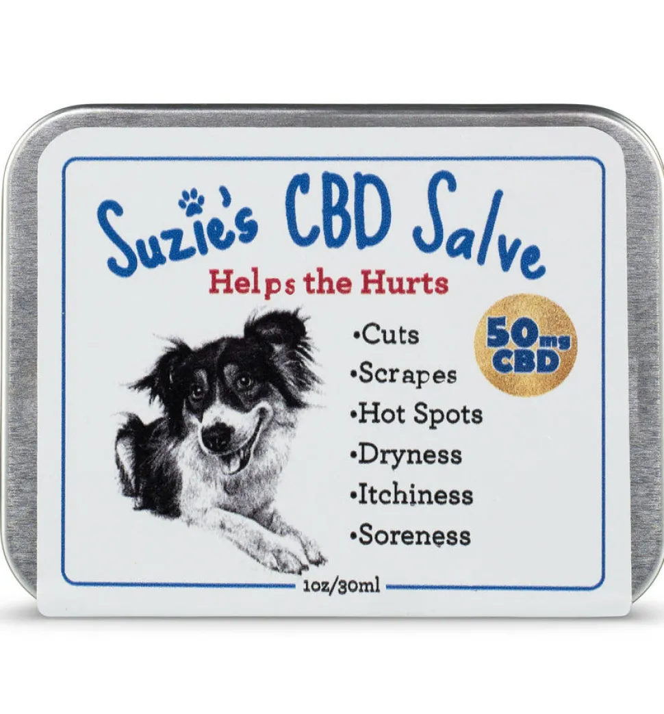 Suzie's CBD Treats CBD Salve Dog and Cat Health Supplements - 1 oz (50mg) Tin