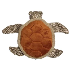 Tall Tails Animated Durable Sea Turtle Squeak and Plush Dog Toy - 10 Inch