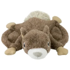 Tall Tails Flying Squirrel Fetch Crinkle and Squeak Plush Dog Toy - 12 Inch
