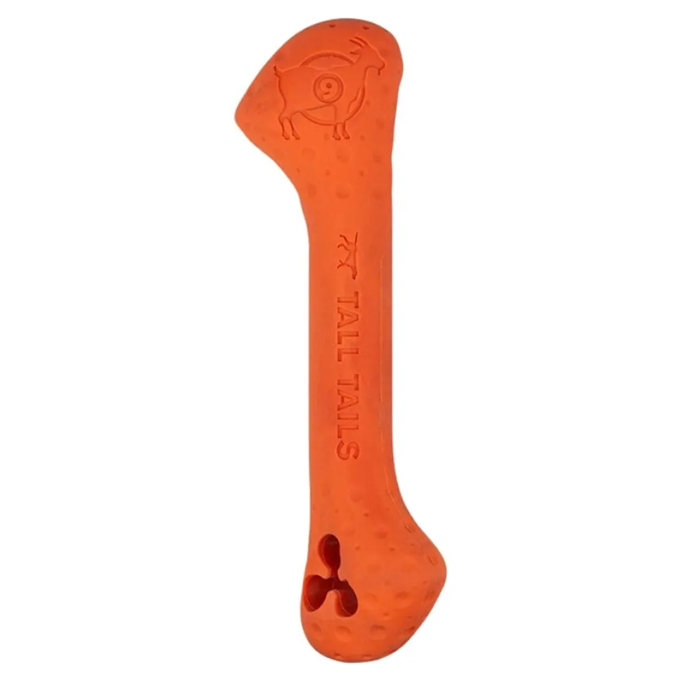 Tall Tails Goat Natural Rubber and Floating Bone Fetch Dog Toy