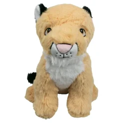 Tall Tails Mountain Lion Crunch Crinkle and Squeak Plush Dog Toy - 9 Inch