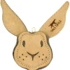 Tall Tails Natural Leather Scrappy Critter Rabbit Chew and Fetch Dog Toy - 4 Inches