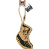 Tall Tails Natural Leather and Wool Hiking Boot Chew and Fetch Dog Toy - 16 Inches