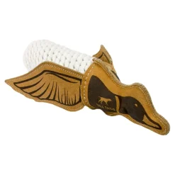 Tall Tails Natural Leather and Rope Quaker Chew and Fetch Dog Toy - 15 Inches