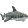 Tall Tails Plush Shark Water Bottle Inserted Crunch and Squeak Dog Toy - 14 Inches