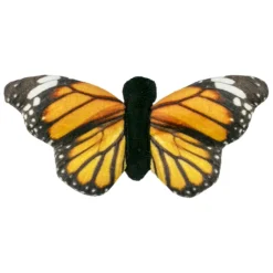 Tall Tails Plush Squeaker Monarch Butterfly Squeak and Soft Plush Dog Toy - 6 Inches