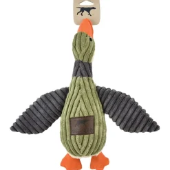 Tall Tails Plush Squeaker Duck Crinkle and Soft Plush Dog Toy - Sage