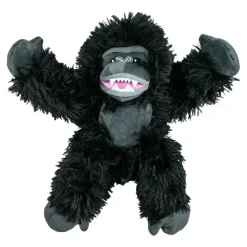 Tall Tails Rope Inner Structured Gorilla Squeak and Crinkle Plush Dog Toy - 14 Inches