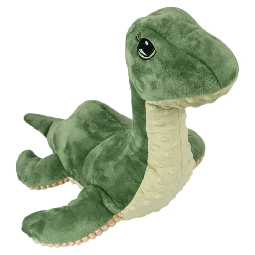 Tall Tails Rope Inner Structured Nessie Squeak and Crinkle Plush Dog Toy - 13 Inches