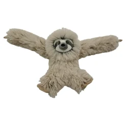 Tall Tails Sloth Squeak Plush and Rope Dog Toy - 16 Inches