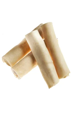 Tasman's Natural Pet Bison Rawhide 4" - 5" Dog Natural Chews - Small Roll