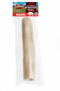 Tasman's Natural Pet Bison Rawhide 9" - 10" Dog Natural Chews - Large Roll