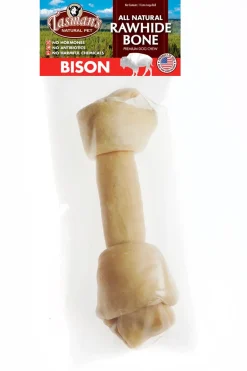 Tasman's Natural Pet Bison Rawhide 11" - 14" Dog Natural Chews - X - Large Bone