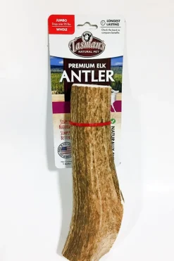 Tasman's Natural Pet Elk Antler Jumbo Dog Natural Chews - Whole