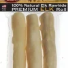Tasman's Natural Pet Elk Rawhide 6" - 7" Medium Rolls Dog Natural Chews - 3 - Pack