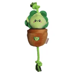 Territory Lettuce Treat-and-Tug Interactive Rope and Plush Dog Toy - 15 Inches