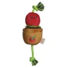 Territory Tomato Plant Treat-and-Tug Interactive Rope and Plush Dog Toy - 15 Inches