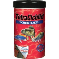 Tetra and Cichlid Flakes Fish Food - 5.65 Oz