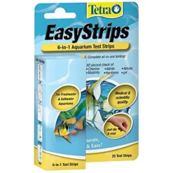 Tetra Easystrips 6-In-1 Aquarium Test Strips Aquarium Water Test Kit - 25 Pack