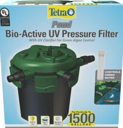 Tetra Pond Bio-Active UV Pressure Filter Pond Filters - 1500 GPH