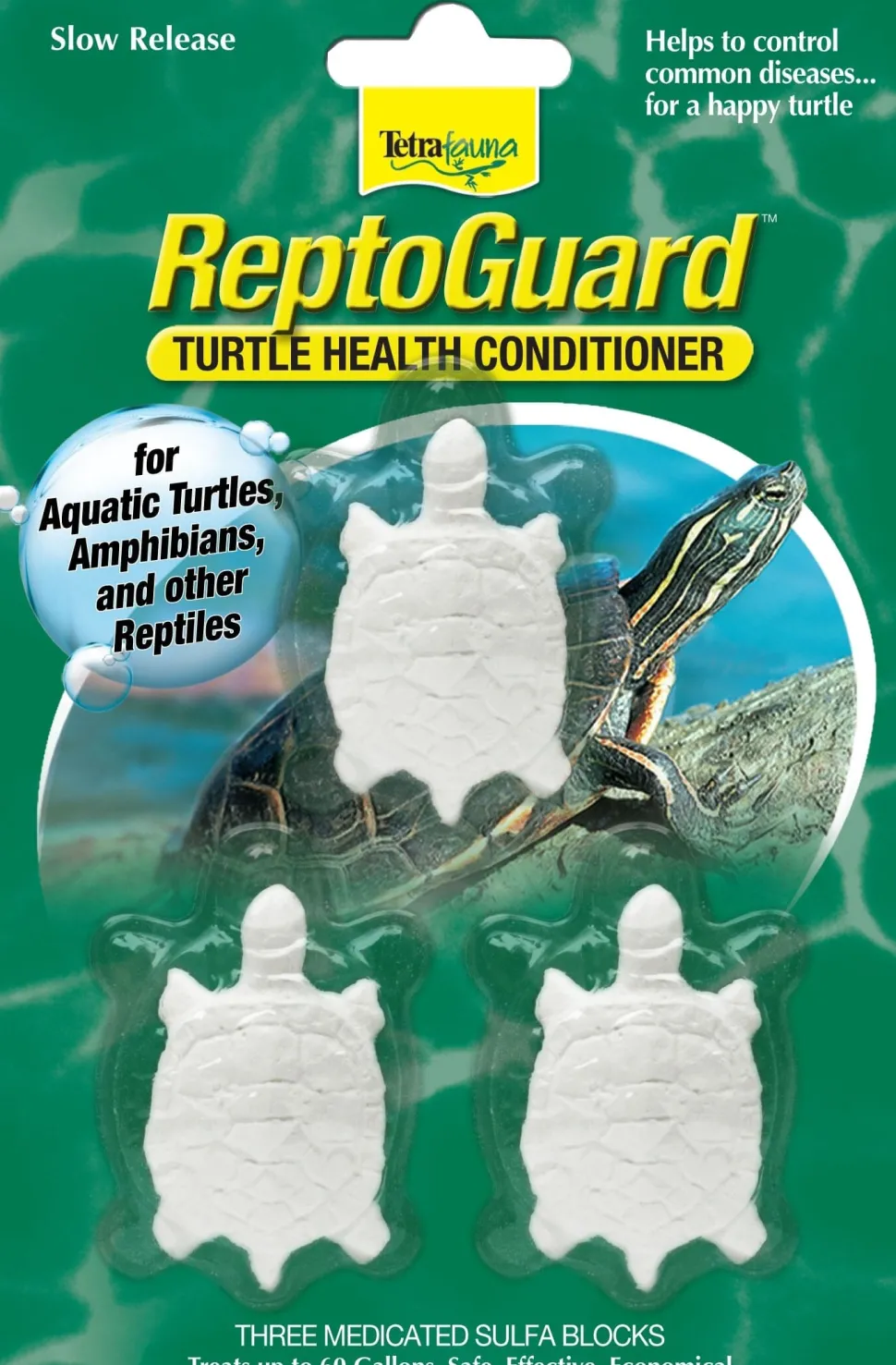 Tetra Reptoguard Turtle Health Conditioner Block Reptile Medication - 3 Count