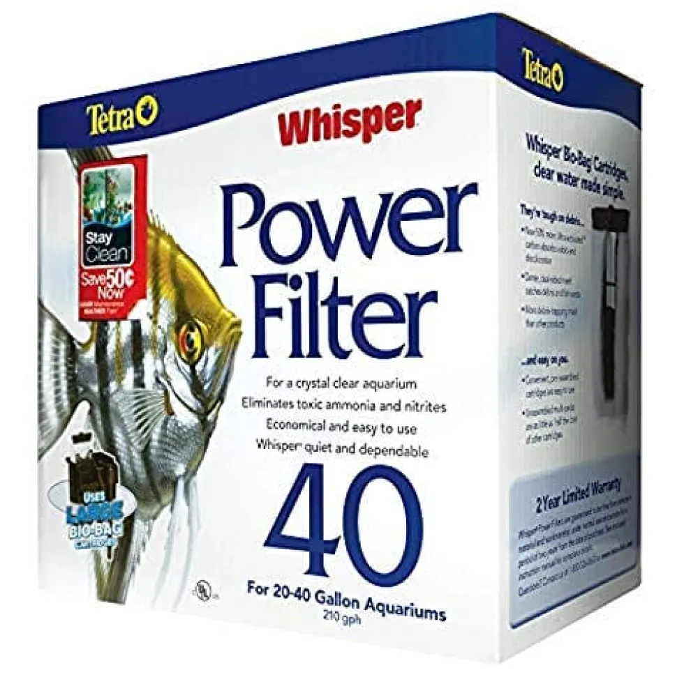 Tetra Whisper Power Filter 40 External Aquarium Filter - 20 - 40 Gal