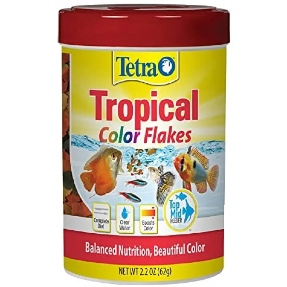 Tetracolor Tropical Flakes Fish Food - 2.2 Oz