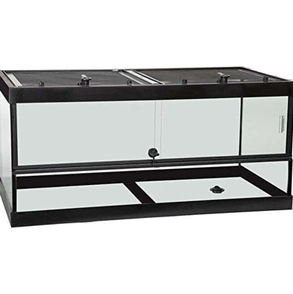 Tetrafauna Deluxe Reptohabitat Reptile Glass Enclosure - 40 Gal - 36 X 13 X 20