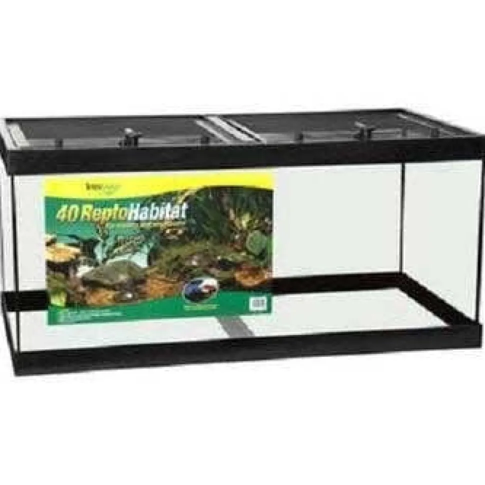 Tetrafauna Reptohabitat Reptile Glass Enclosure - 40 Gal - 36 X 13 X 20