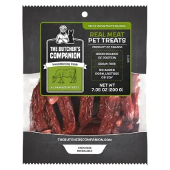The Butcher's Companion Sausage Sticks Beef and Vegetable Natural Jerky Dog Treats - 7.1 Oz