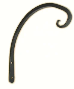 The Hookery Curved Hanger Downturn Hook Wild Bird Accessories - Black - 8 In - 12 Pack
