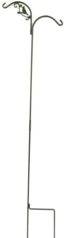 The Hookery Double Bird Shepherd Hook Wild Bird Accessories - Green - 90 In - 6 Pack